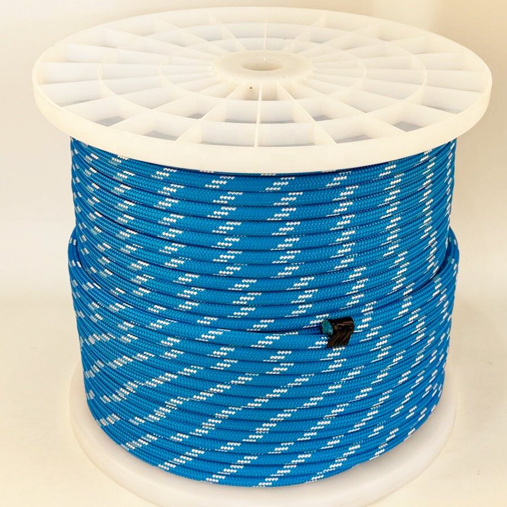 7100kg 12mm Uhmwpe Double Braid Cover Rope for Marine Vessel Boat Yacht Sailboat Mooring Cord